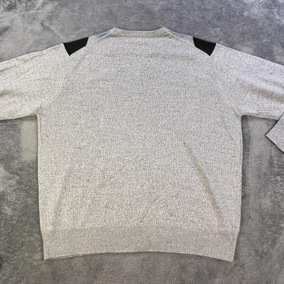 Dockers Sweater Mens Large Gray Blue Argyle Crewneck Pullover Knit Casual Golf - Picture 6 of 10